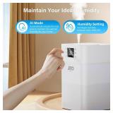 JRD 4L Humidifiers for Bedroom, Cool Mist Humidifier for Large Room, 40H Runtime, 360Â° Nozzle, Night Light for Home, Office, Baby Nursery, Plantsï¼White
