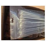 Baderke 48 Pcs 4 oz Plastic Patron Bottles with Cork and Straw Empty Reusable Tequila Mini Liquor Bottles for Drinks with Green Silk Ribbon for Wedding Party Personalized Decoration