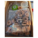 Baderke 48 Pcs 4 oz Plastic Patron Bottles with Cork and Straw Empty Reusable Tequila Mini Liquor Bottles for Drinks with Green Silk Ribbon for Wedding Party Personalized Decoration