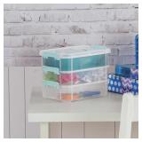 Sterilite 14138606 Layer Stack & Carry Box, 10-5/8-Inch - Retail: $25
