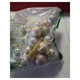 1.57\" Champagne Christmas Ornaments for Christmas Tree 36 Pcs Mini Shatterproof Balls Christmas Tree Decorations Small Xmas Ornaments Ball with Hanging Loop for Wedding Holiday Party Wreath Home Deco