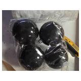 Syhood 9 Pcs Snowman Christmas Tree Decoration Kit Large Christmas Tree Topper Xmas Winter Holiday Balls Snowman Hat Socks Gloves Red Scarf White Trees Skirt for Xmas Ornament Supplies - Retail: $17