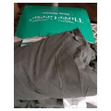 Three Geese Pinch Pleat Waterfowl Feathers and Down Comforter Queen Size Duvet Insert, 1200TC 100% Cotton Fabric, Premium All Seasons Grey Hotel Warm Comforter with 8 Tabs. - Retail: $129