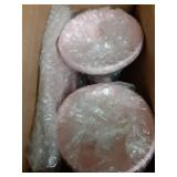 HBlife 3-PCS Pink Cake Stand Set (8\"/10\"/12\" Plate) for 6-10 Inch Cakes, Perfect Dessert Table Display Set, Cupcake&Cake Stands for Party, Wedding, Birthday, Baby Shower, Anniversary (Metal) - Reta