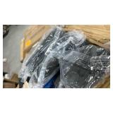 Allewie King Bed Frame Platform Bed with Fabric Upholstered Headboard and Wooden Slats Support, Fully Upholstered Mattress Foundation/No Box Spring Needed/Easy Assembly, Dark Grey - Retail: $259