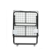 VEVOR Rollaway Bed, 31 in x 75 in Folding Bed with 4 in Mattress, Twin Size Foldable Bed with Sturdy Metal Frame & Memory Foam Mattress, Portable Twin Roll Away Bed with Mattress, for Adults, Guest - 