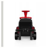 Anpabo 12V Kids Ride-On Train Locomotive- Trackless, 2 Seater, Rubber Tires,  Red - Retail: $199