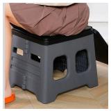 Portable Toilet, PP Foldable Compact Potty with Lid, Emergency Toilet, Temporary Toilet, for Travel, Camping, Hiking, Road Trips, Traffic Jams, Fishing and Outdoor Activities - Retail: $44