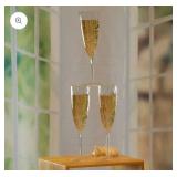 Elegant Plastic Champagne Flutes Clear, 120 Pack - Retail: $105