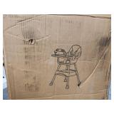 portable high chair. high chairs for babies and toddlers, multi-use easy clean baby high chair with lock wheels, comfortable feeding and place the toy storage basket - Retail: $49