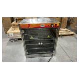 CAMMOO 133Qt 5-Tier 900W Commercial Food Warmer w/ 304 Blued Stainless Steel Heating Element, Double-Tempered Glass Door, Adjustable Shelf, Electric Catering Hot Box Countertop Heated Holding Cabinet 