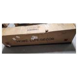 Upholstered Bookcase Floating Storage Bed with Charging Station and RGB LED Lights - Retail: $239