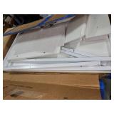 Computer Desk with 2 Drawers, 36 Inch Small Home Office Desk Study Writing Table, White - Retail: $0