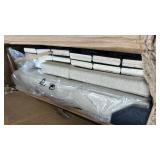 Queen Size Bed Frame with Adjustable Headboard, Upholstered Platform Bed with Wood Slats, Heavy Duty Mattress Foundation, No Box Spring Needed, Noise- - Retail: $149