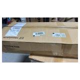 TIQLAB Standing Desk with Two Drawers, Stand Up Standing Desk Adjustable Height, Electric Sit Stand Table with Storage Shelf and Splice Board, 48 * 24 inch, Rustic Brown - Retail: $189