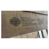 IRONCK Large Bakers Rack with Power Outlet, 62 Inch Wide Microwave Stand, Coffee Bar with Storage, Kitchen Racks and Shelves, Vintage Black - Retail: $175