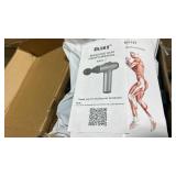 OLsky Massage Gun Deep Tissue, Handheld Electric Muscle Massager, High Intensity Percussion Massage Device for Pain Relief with 9 Attachments & 30 Speed(Grey) - Retail: $0