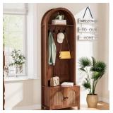 Hall Tree with Bench and Shoe Storage, Entryway Storage Bench  - Retail: $144