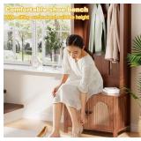 Hall Tree with Bench and Shoe Storage, Entryway Storage Bench  - Retail: $144