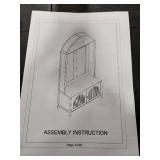 Hall Tree with Bench and Shoe Storage, Entryway Storage Bench  - Retail: $144