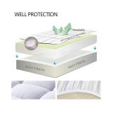 Queen Size Mattress Pad Pillow Top Mattress Cover Quilted Fitted Mattress Protector Cotton Top Stretches up 8-21\" Deep Pocket Cooling Mattress Topper (60x80 inch, White) - Retail: $0