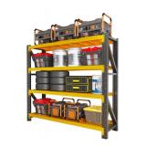4000LBS Garage Shelving Heavy Duty, 48â W Storage Shelves, 4-Tier Adjustable Metal Storage Shelves, Steel Industrial Shelving Unit, Metal Shelving for Garage, Basement, Warehouse(47.3x20x79in) - 