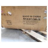 4000LBS Garage Shelving Heavy Duty, 48â W Storage Shelves, 4-Tier Adjustable Metal Storage Shelves, Steel Industrial Shelving Unit, Metal Shelving for Garage, Basement, Warehouse(47.3x20x79in) - 