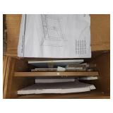 Homfa Entryway Cabinet, Kitchen Storage Cabinet, Farmhouse Buffet Sideboard with 2 Drawers and 2 Doors,Coffee Bar with Storage for Dining Room Living Room,White - Retail: $189