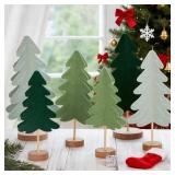 Christmas Table Decorations Christmas Tree Felt Centerpieces Modern Christmas Decor for Office, Home, Holiday, Xmas Gift