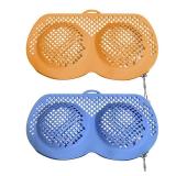 Silicone Bra Washing Bags for Laundry, 2 Pack Lingerie Laundry Mesh Bags, Keep Shape Delicate Wash Bra Bags Prevent Damage, Socks, Underwear, Protective Wash Bags with Lockable Zipper