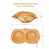 Silicone Bra Washing Bags for Laundry, 2 Pack Lingerie Laundry Mesh Bags, Keep Shape Delicate Wash Bra Bags Prevent Damage, Socks, Underwear, Protective Wash Bags with Lockable Zipper