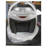 GiveBest Portable Electric Space Heater with Thermostat, 1500W/750W Safe and Quiet Ceramic Heater Fan, Heat Up 200 Square Feet for Office Room Desk Indoor Use, Silver