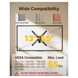 monTEK Full Motion TV Wall Mount Bracket for Most 13-55 Inch LED LCD Flat Screen TVs & Monitors, Swivel Tilt Extension Rotation with Articulating Arms, TV Mount Max VESA 400x400mm, up to 55lbs