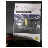 CYBERBEANS Upgrade 9H Tempered Glass Protector for Tesla Model 3 Highland(2024/2025/2026) & New Model Y Juniper Front/Rear Screen Protector Accessories 2026, Anti Glare/Finger Print -Matte[2-Pack]