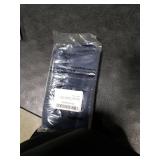 Lecloud Navy Blue Valance for Windows 14 Inch Length, Thermal Insulated Privacy Room Darkening Small Curtains, Kitchen Valances with Rod Pocket for Cafe Basement Cabinet, 60 W x 14 L 1 Panel