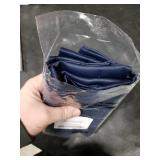 Lecloud Navy Blue Valance for Windows 14 Inch Length, Thermal Insulated Privacy Room Darkening Small Curtains, Kitchen Valances with Rod Pocket for Cafe Basement Cabinet, 60 W x 14 L 1 Panel