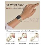 Minyee Metal Band Compatible with Fitbit Sense 2/Versa 4/Versa 3/Sense Band for Women, Dressy Stainless Steel Multi-chain Designer Gold Link Bracelet Stylish Luxury Chic Wristband Replacement Strap