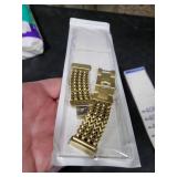 Minyee Metal Band Compatible with Fitbit Sense 2/Versa 4/Versa 3/Sense Band for Women, Dressy Stainless Steel Multi-chain Designer Gold Link Bracelet Stylish Luxury Chic Wristband Replacement Strap