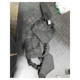 Twod Concealed Carry Shoulder Holster Nylon Cross Harness Vertical Shoulder Holster Adjustable for Most Handguns or Pistol (Black)