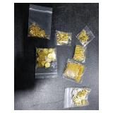 SDIDVIEXPERT Letter Charms,78Pcs/3 Sets Gold Alphabet ABC Letter Pendant 3 Styles Capital A-Z Pendant DIY Bracelets Necklaces Charms with with 156Pcs Accessories for Jewelry Making