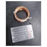 JMEXSUSS 2 Pack 50 LED Christmas Fairy Lights Battery Operated, 16ft Warm White Fairy Lights for Bedroom Wedding Patio Party DIY Mason Jar Decorations