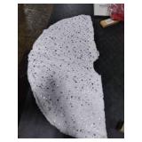 Acdoslow Christmas Tree Skirt 30 36 48 White Luxury Faux Fur Tree Skirt Stars Plush Tree Skirt for Christmas Tree Pencils Tree 906/Silver/78
