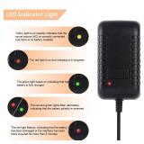 RC Battery Charger for 4.8V 7.2V 8.4V 9.6V NiMH/NiCD Battery, RC Car Charger for 2.4V-12V NiMH/NiCD B attery Pack(NOT for LiPO Battery)