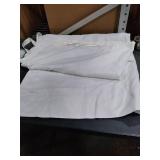 XWZO 100% Blackout Curtains 2 Panels with Tiebacks- Heat and Full Light Blocking Window Treatment with Black Liner for Bedroom/Nursery, Rod Pocket & Back Tab, Ivory, W52 x L84 Inches Long, Set of 2