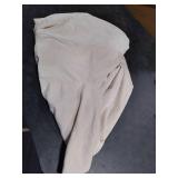 H.VERSAILTEX Armless Accent Chair Covers Thick Velvet Armless Chair Slipcovers High Stretch Chair Covers for Living Room Hotel Machine Washable Furniture Protector with Elastic Bottom, Ivory