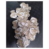 Shellwei 24 Pcs 2025 Christmas Nativity Scene Story Wooden Ornaments Gift Set Bulk Christian Music Sheet Manger Scene Nativity Religious Xmas Song 3D Hanging Ornaments Gift for Family(Charming)