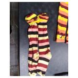 Striped Knee-High Socks DOG HAIR ALL OVER SOCKS