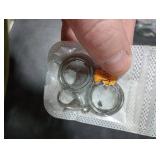 IVIA Dog Tag Clips / 316 Stainless Steel Lobster Buckle with Rings for Cat& Dog Collars and Necklace(2 Pack Silver)