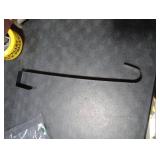 Sattiyrch 15 Wreath Hanger for Front Door,Sturdy Steel Wreath Door Hanger,Over The Door Hanger Hook (Black,1)