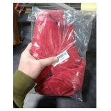 HomeJoy Rectangle Table Cloth Linen Farmhouse Stainproof Waterproof Washable Polyester Oblong Rectangular Fabric Table Cover for Kitchen Dining Dinner (Red, 52 X 70 Inch)